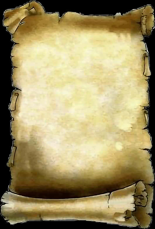 Ancient Scroll Blank Parchment PNG Image