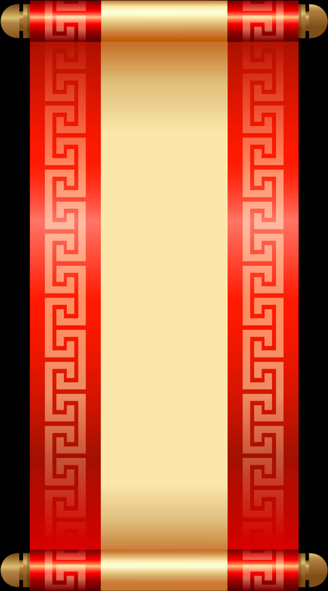 Ancient Scroll Design PNG Image