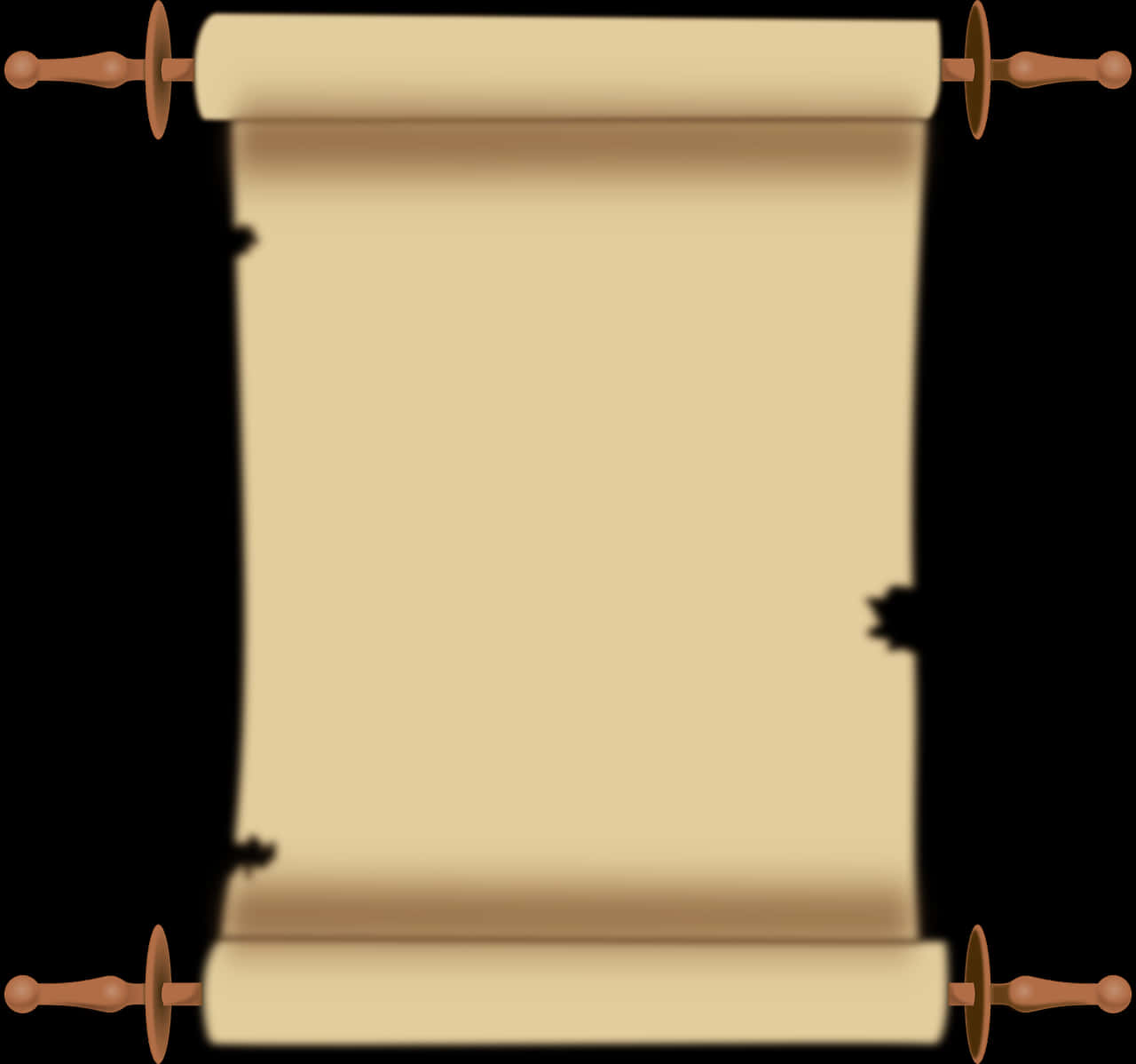 Ancient Scroll Graphic PNG Image