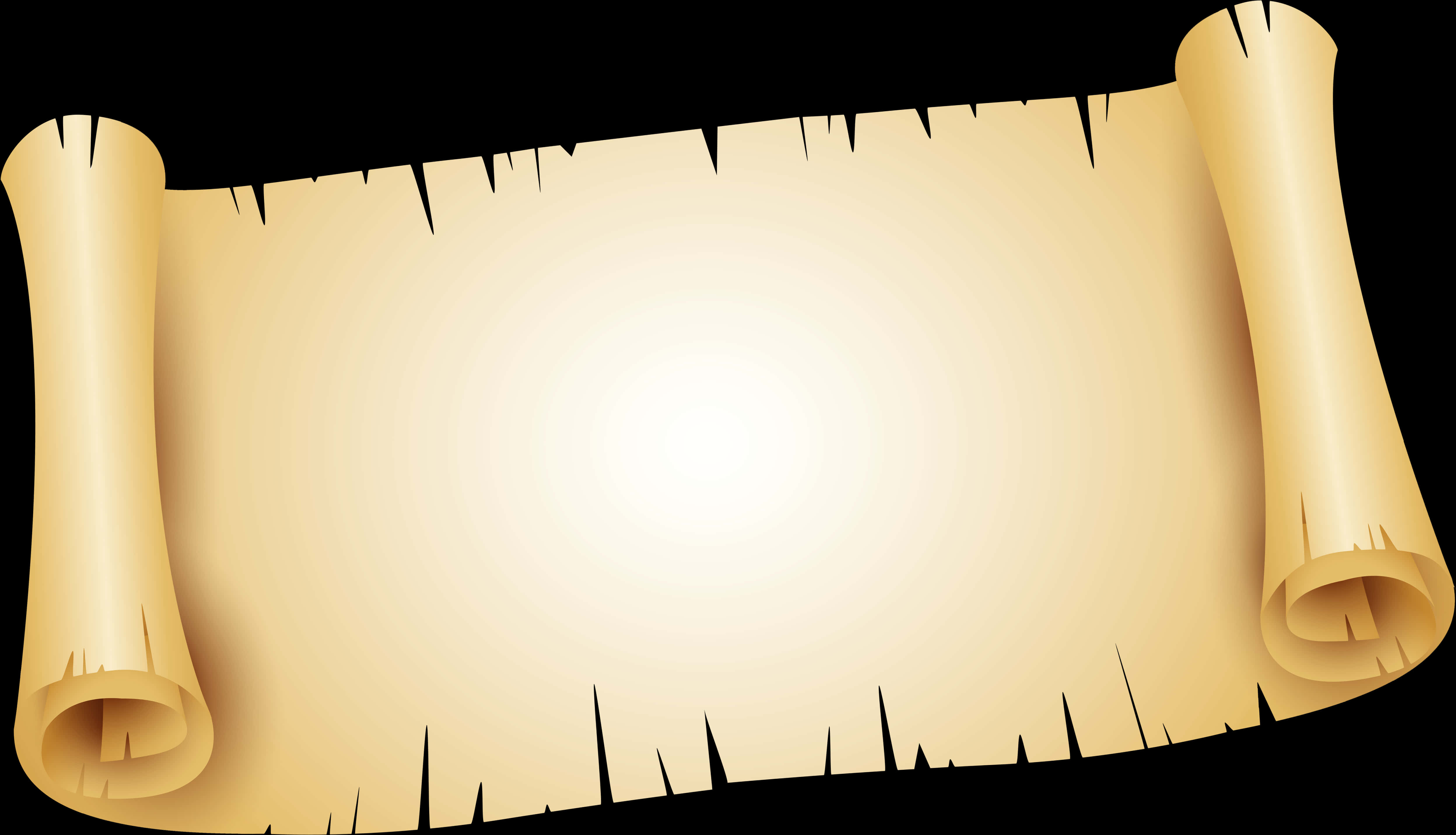 Ancient Scroll Graphic PNG Image