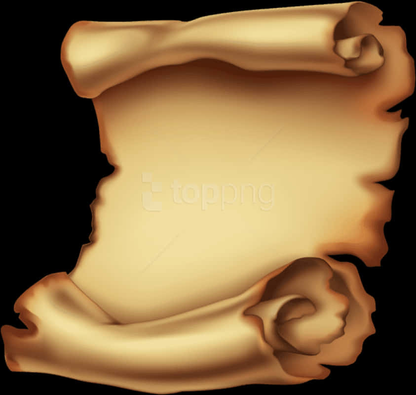 Ancient Scroll Illustration PNG Image