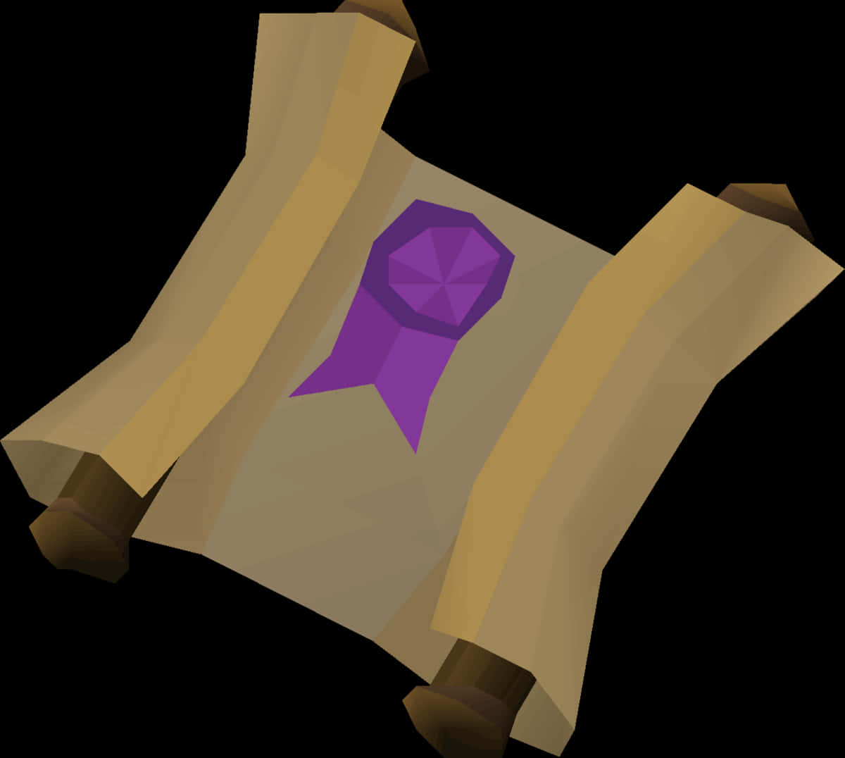 Ancient Scrollwith Seal PNG Image