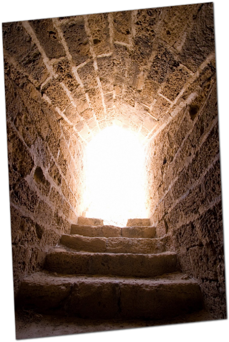 Ancient Staircaseto Light PNG Image