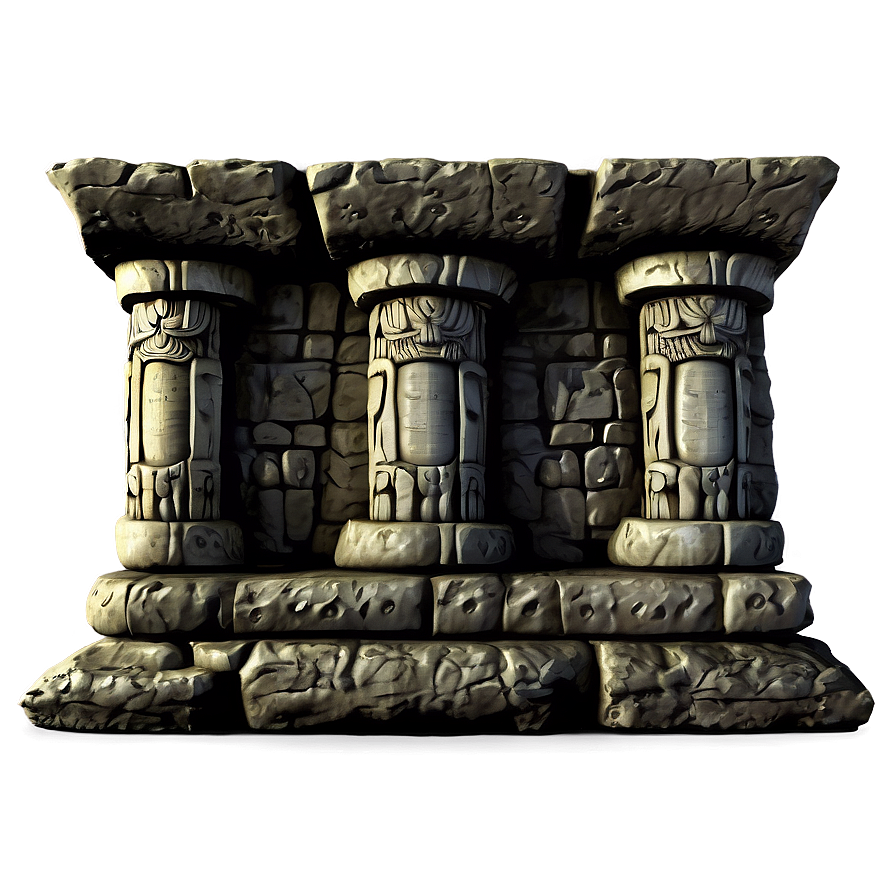 Ancient Temple Pillar Relief Png 89 PNG Image