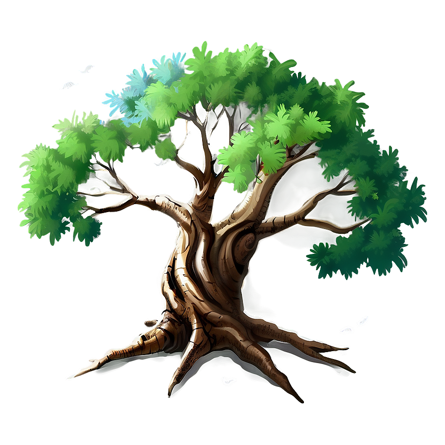 Ancient Tree Drawing Png Oqw92 PNG Image