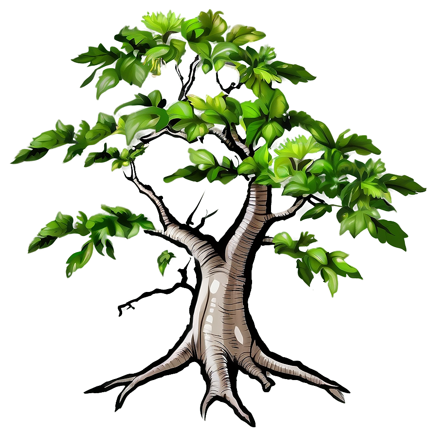 Ancient Tree Drawing Png Wst PNG Image