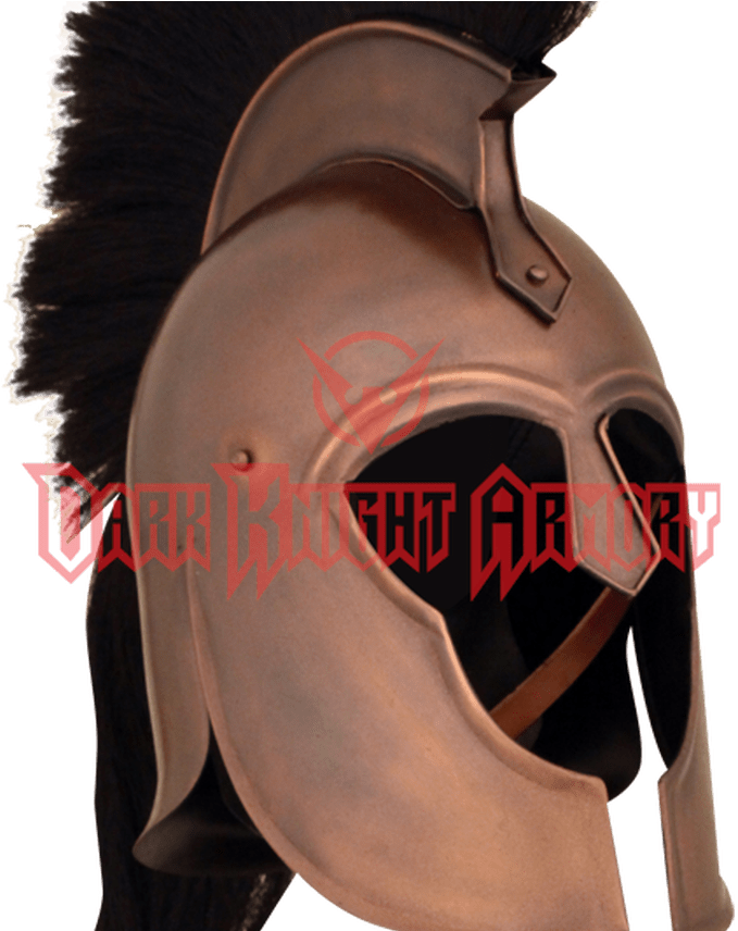 Ancient Warrior Helmetwith Plume PNG Image