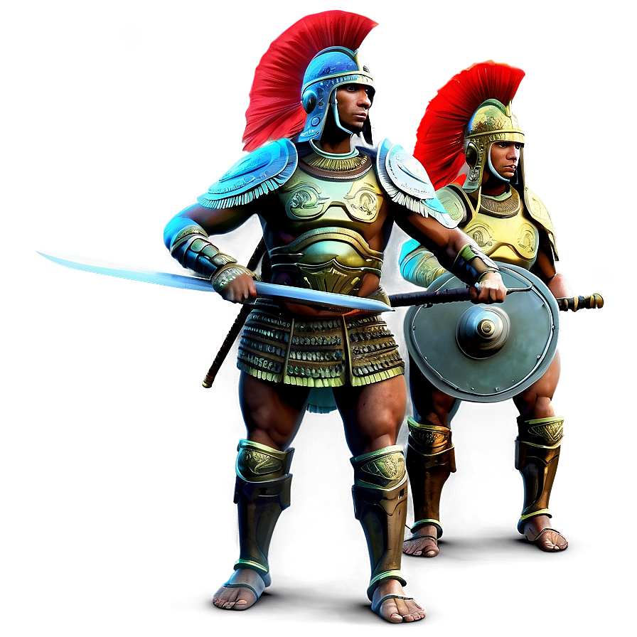 Ancient Warriors Soldiers Png Pbq PNG Image