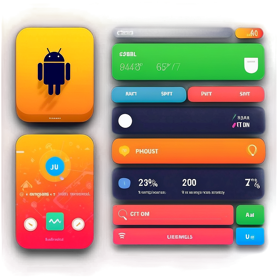 Android Ui Kit Elements Png Fsg16 PNG Image