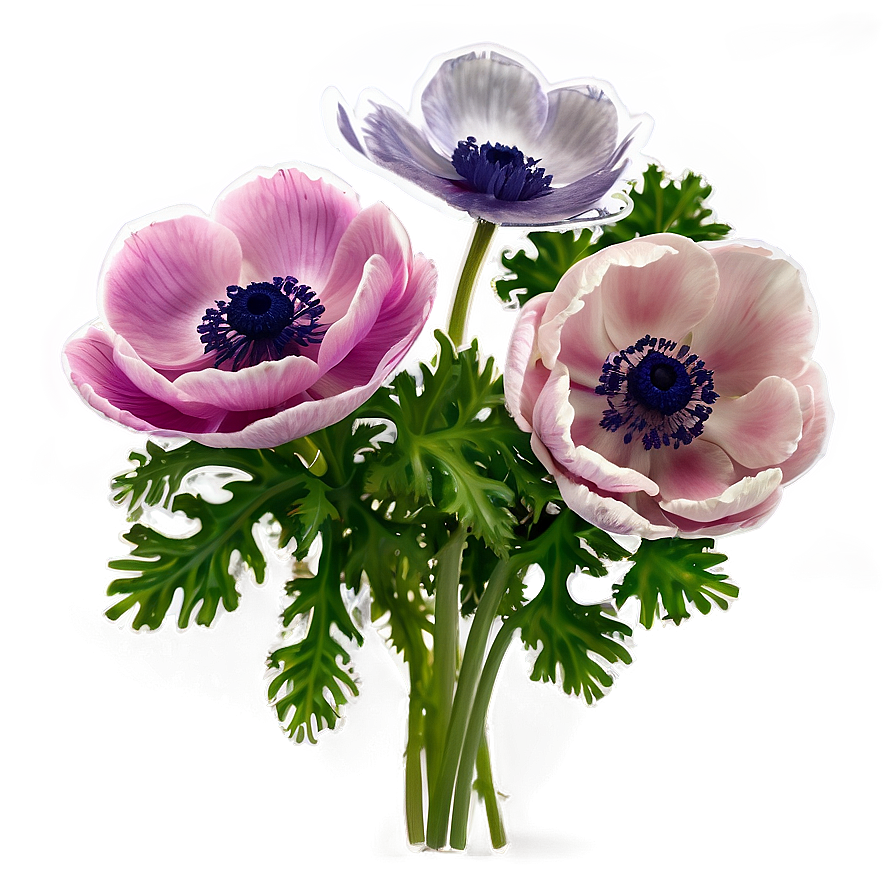 Anemone Bunch Png Hej35 PNG Image