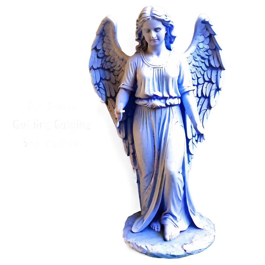 Angel Guiding Path Statue Png 8 PNG Image