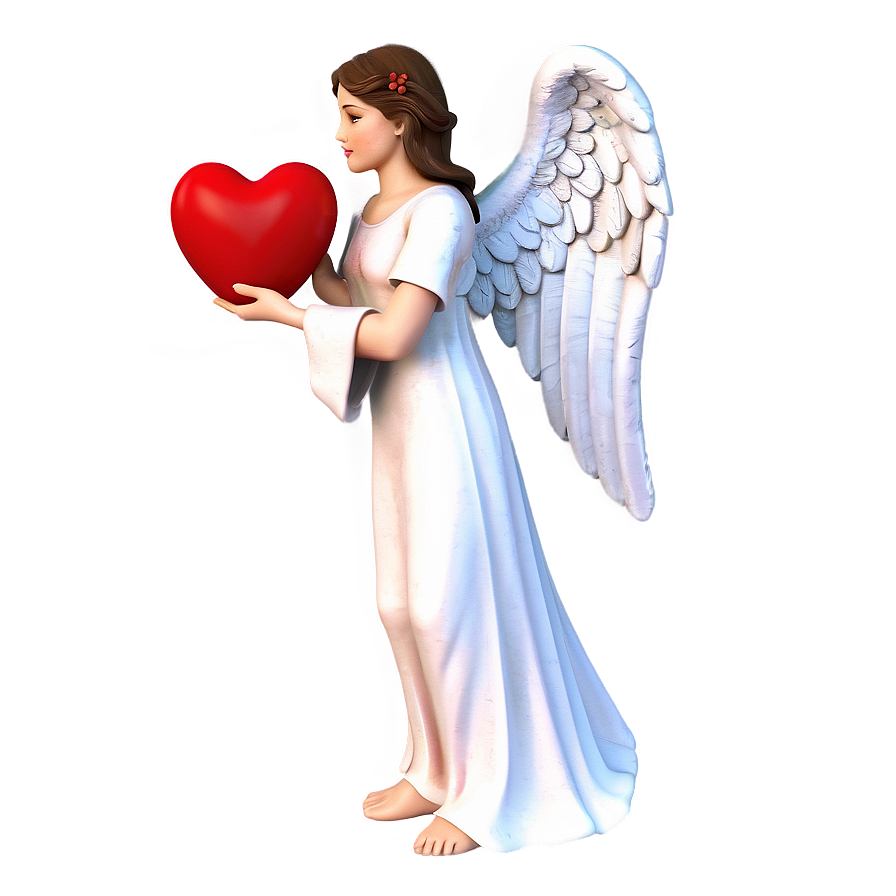 Angel Holding Heart Png 06202024 PNG Image