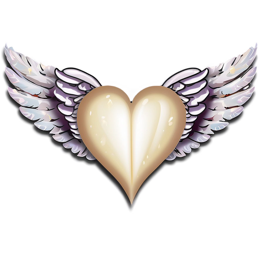 Angel Wings And Heart Png Msi19 PNG Image