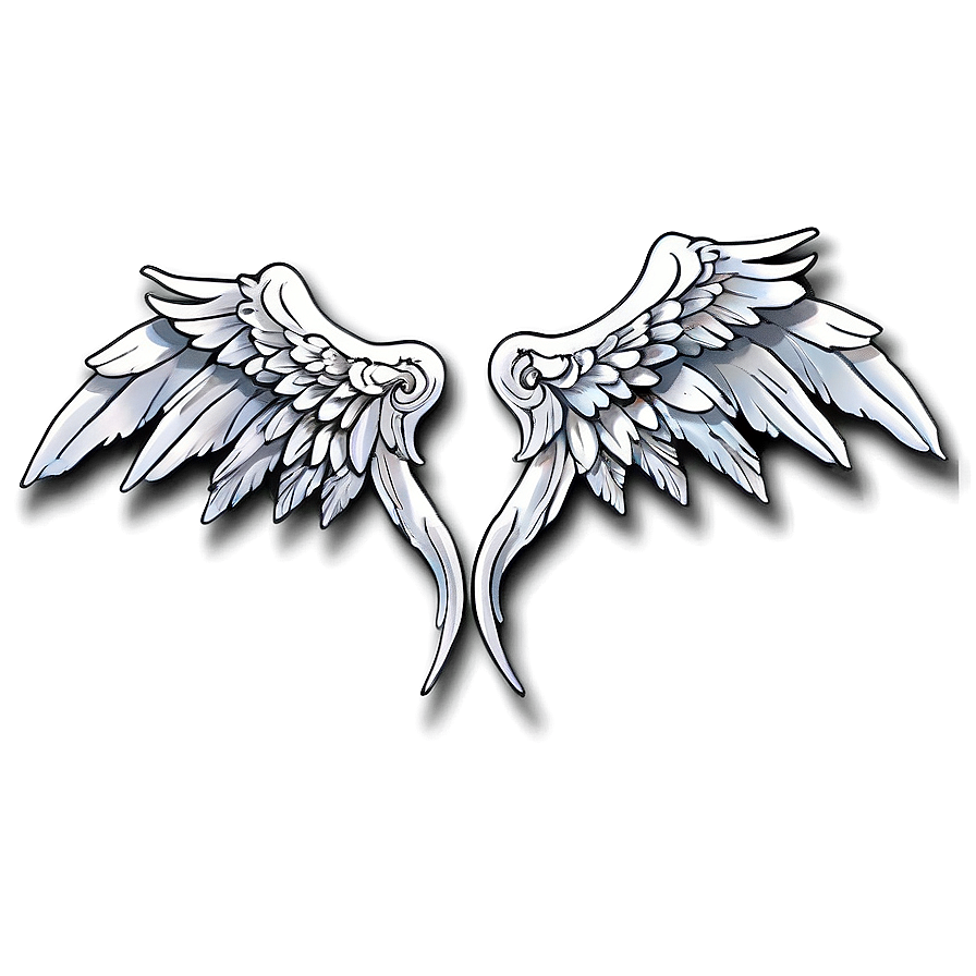 Angel Wings Tattoo Png Tuj PNG Image