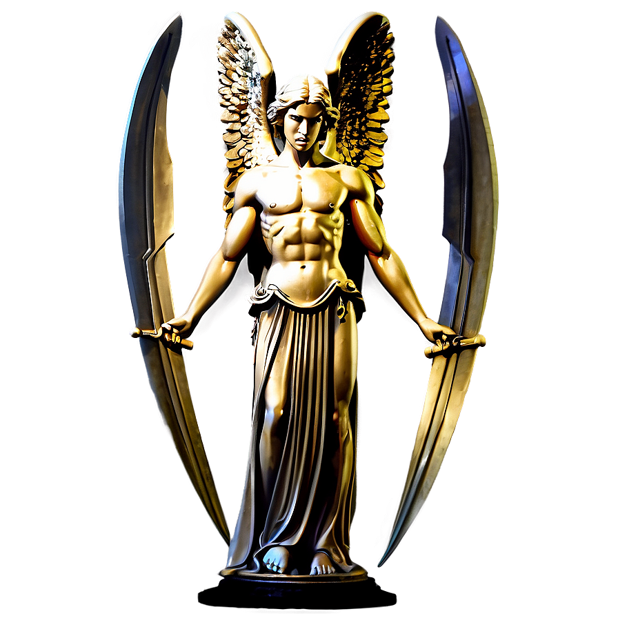 Angel With Sword Statue Png 06202024 PNG Image