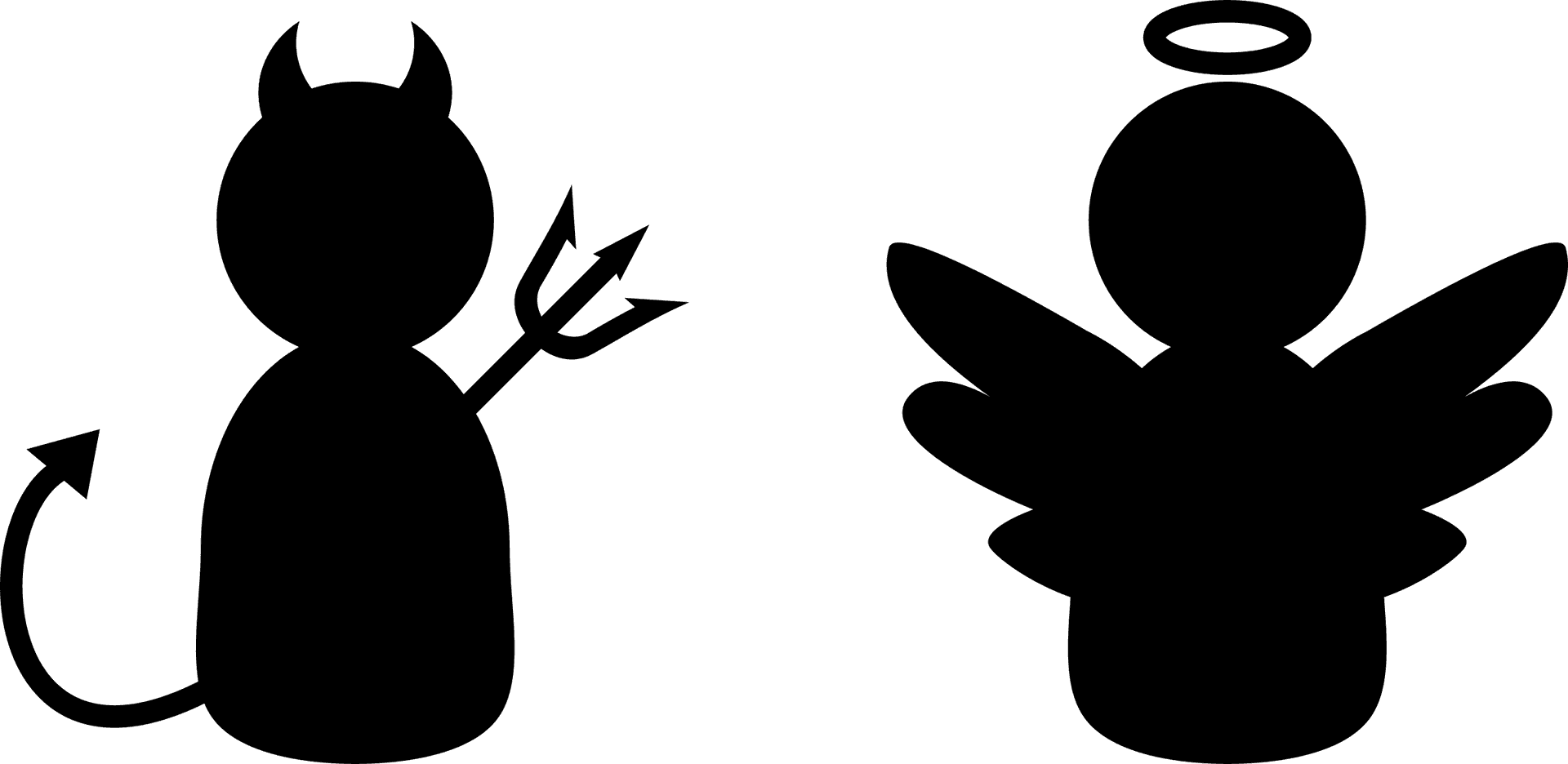 Angeland Devil Silhouettes PNG Image