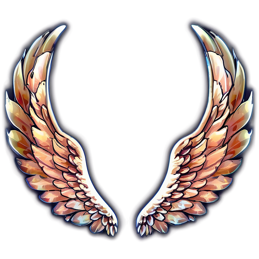 Angelic Wings Emblem Png 05042024 PNG Image