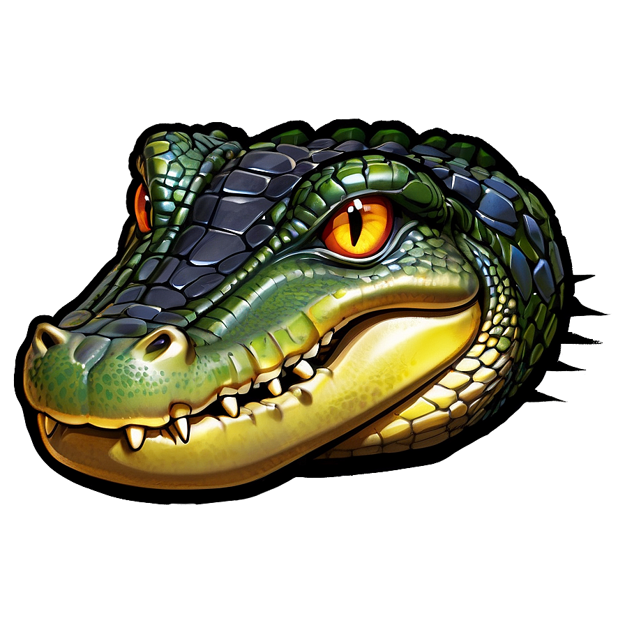 Angry Alligator Graphic Png Sun10 PNG Image