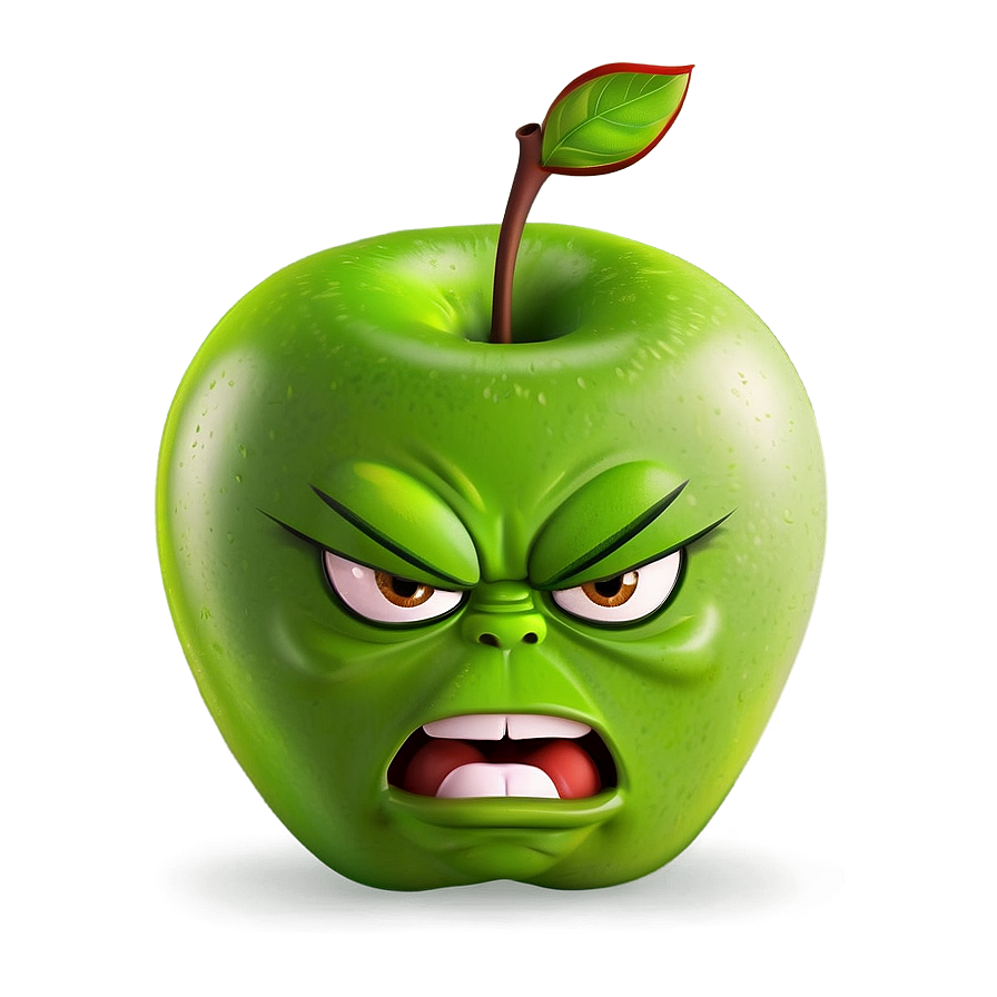 Angry Apple Cartoon Png Ipv41 PNG Image