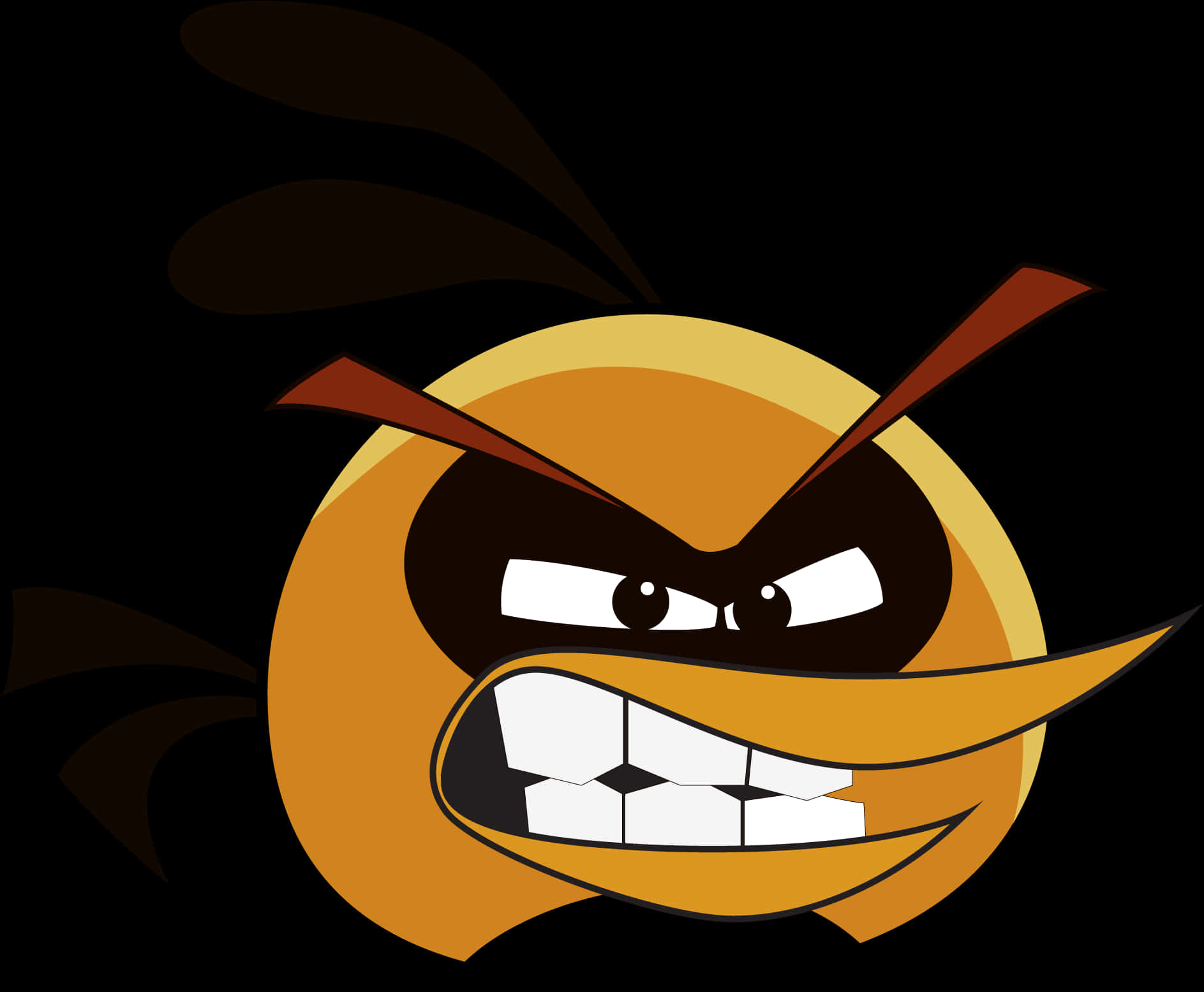 Angry Bird Character Art PNG Image