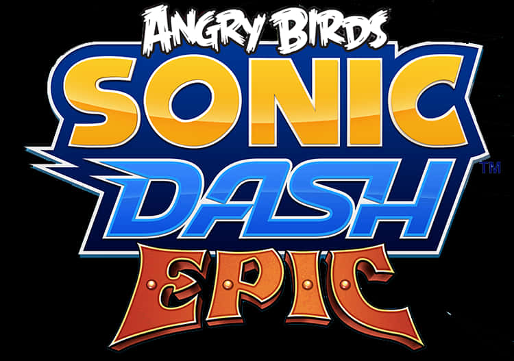 Angry Birds Sonic Dash Epic Logo PNG Image