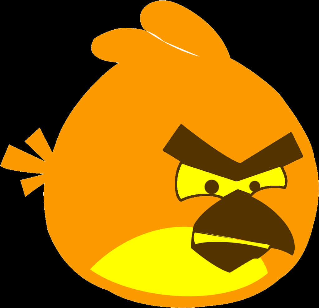 Angry Birds Yellow Bird Character PNG Image