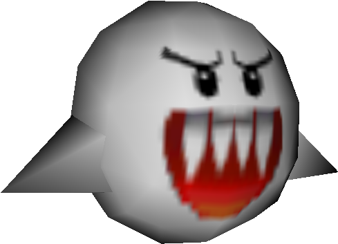 Angry Boo3 D Model PNG Image