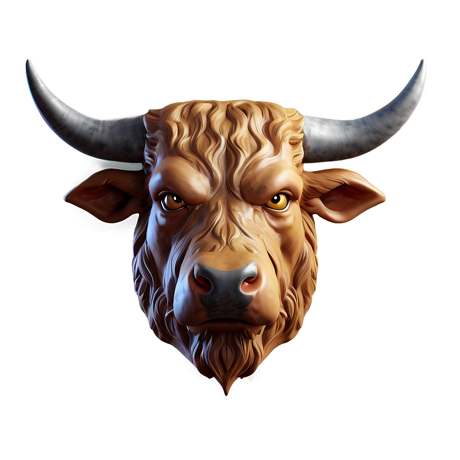 Angry Bull Head Design Png Oas PNG Image