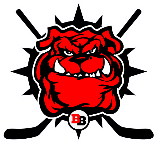 Angry Bulldog Hockey Mascot Logo PNG Image