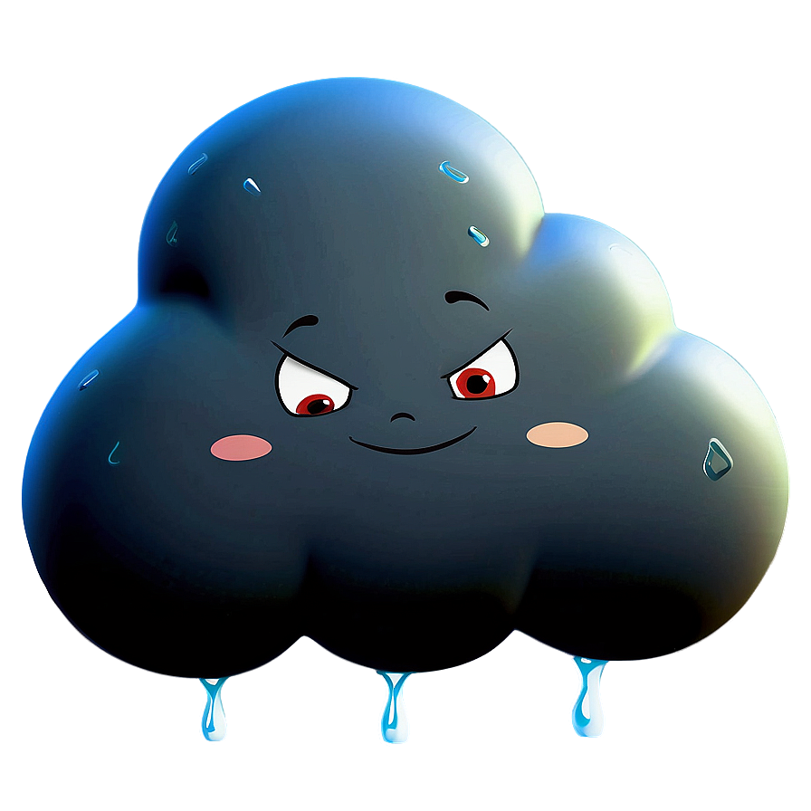 Angry Cartoon Cloud Png 87 PNG Image