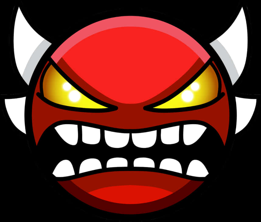 Angry Devil Emoji Illustration PNG Image