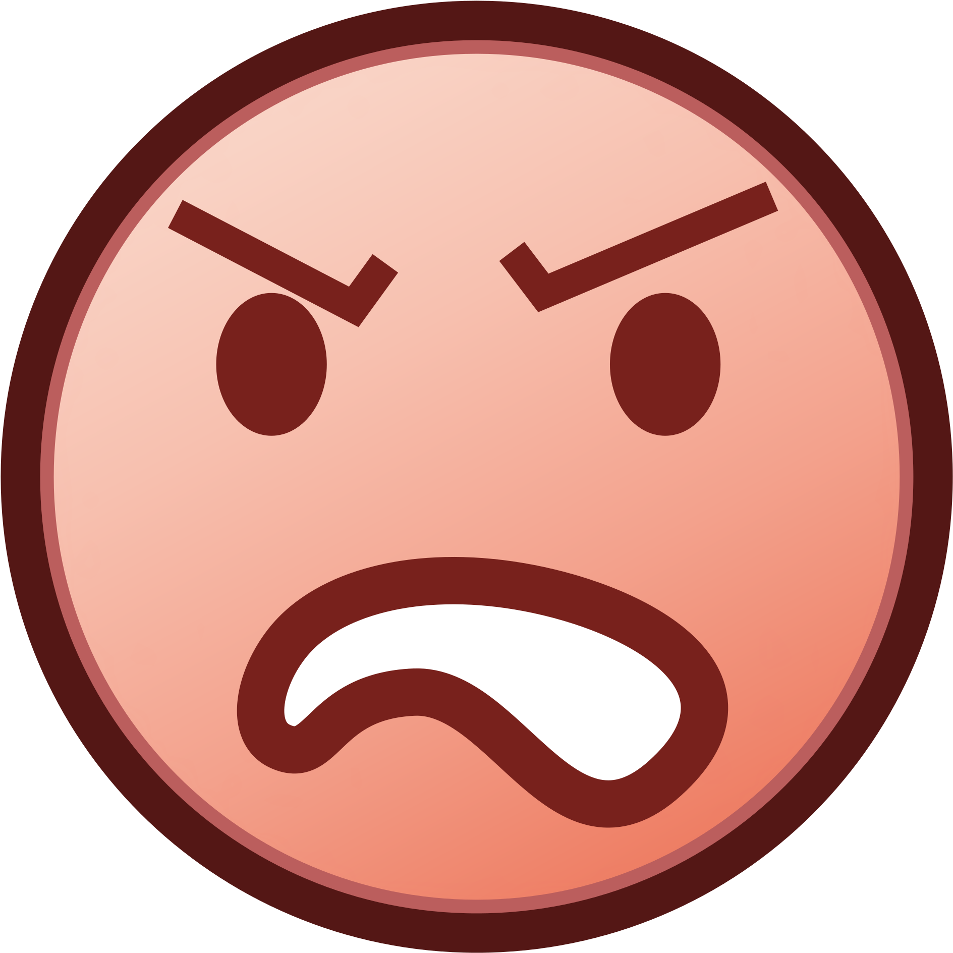 Angry Emoji Graphic PNG Image