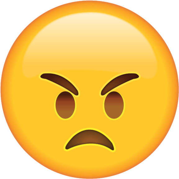 Angry Face Emoji.png PNG Image