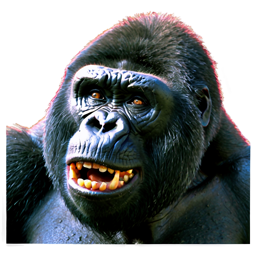 Angry Gorilla Face Close-up Png 06252024 PNG Image