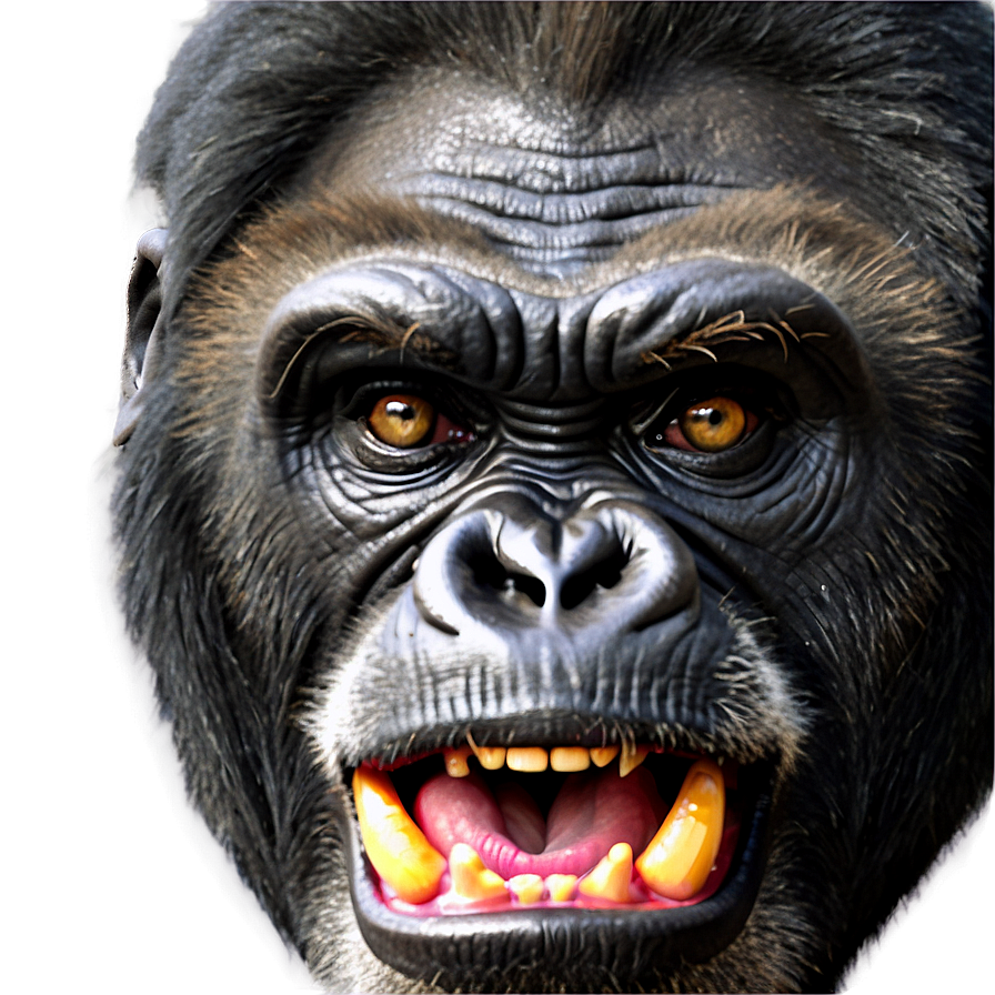 Angry Gorilla Face Png 06252024 PNG Image