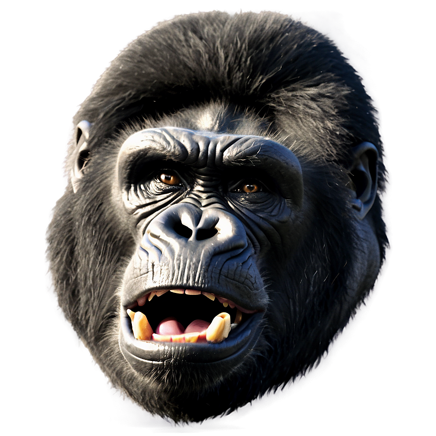 Angry Gorilla Face Png Kgu PNG Image