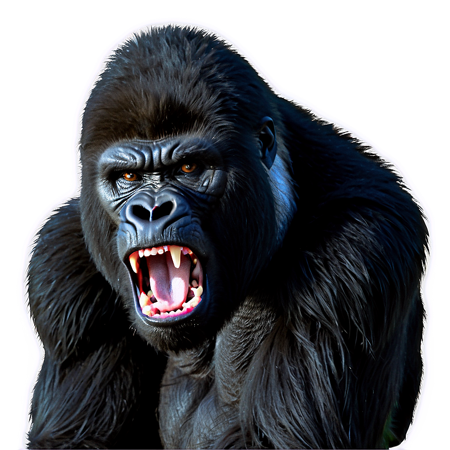 Angry Gorilla Growling Png Iso66 PNG Image