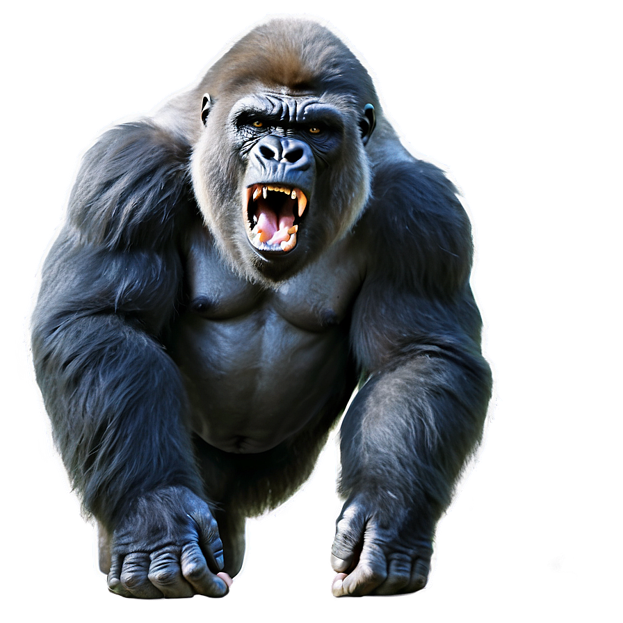 Angry Gorilla Growling Png Ugh PNG Image