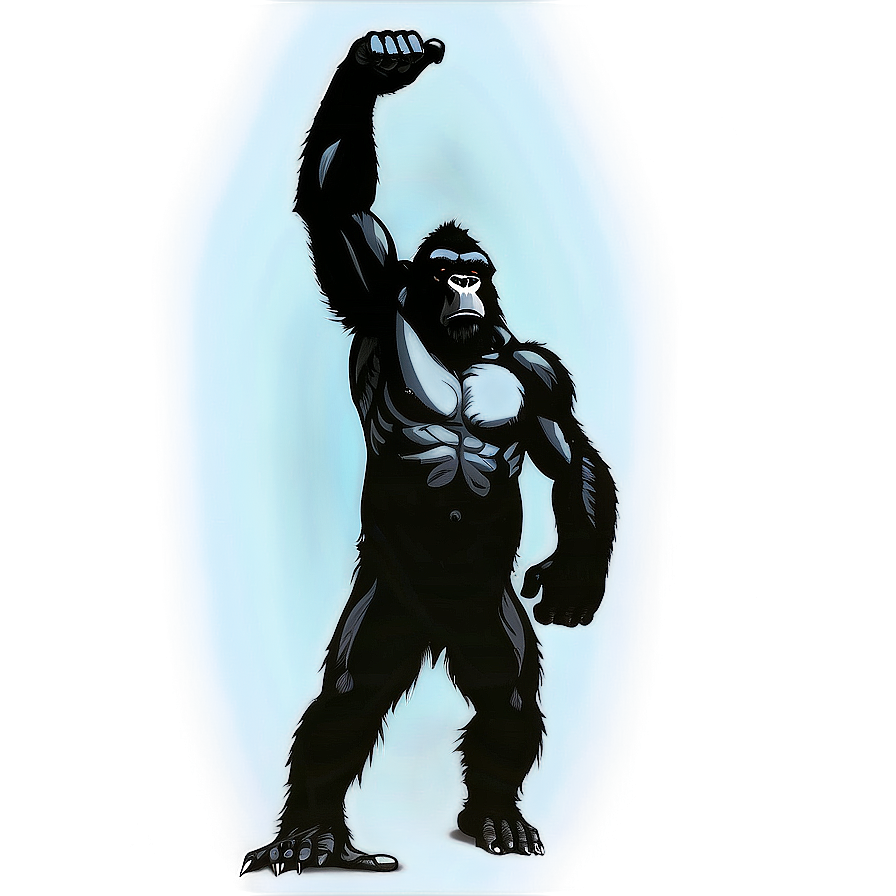 Angry Gorilla Silhouette Png 06252024 PNG Image