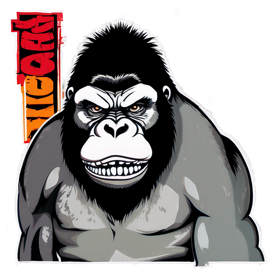 Angry Gorilla Vector Art Png Gnq79 PNG Image