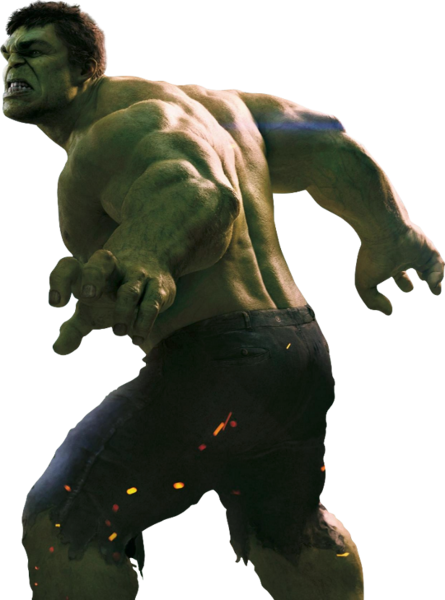 Angry Hulk Pose PNG Image