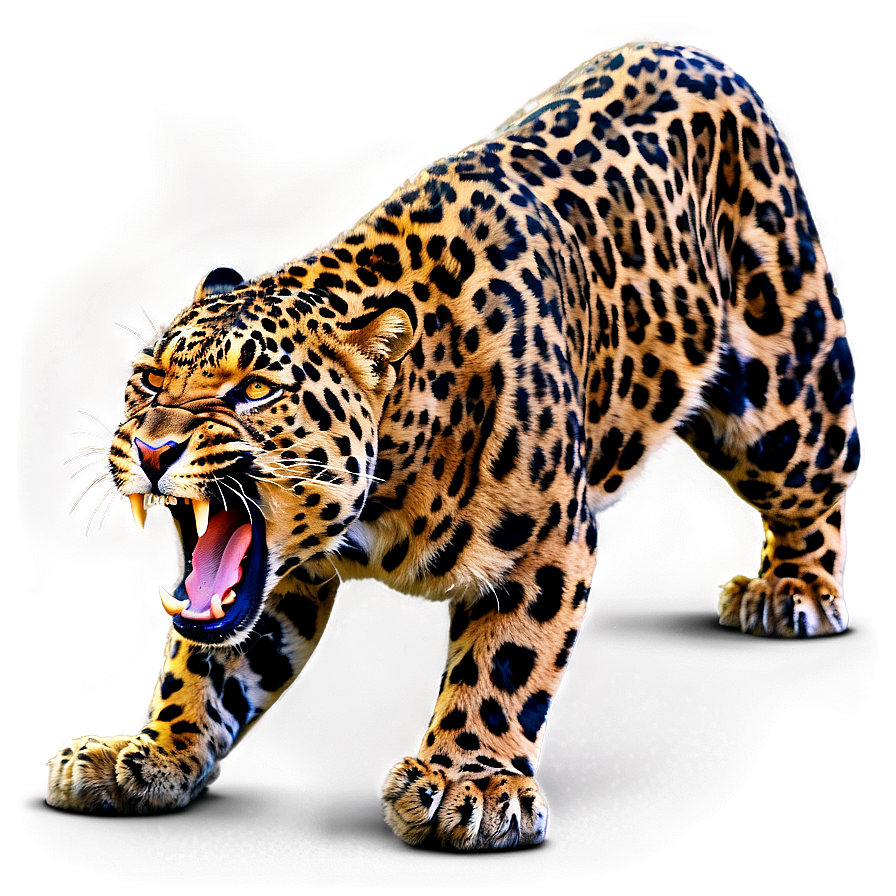 Angry Leopard Expression Png 12 PNG Image