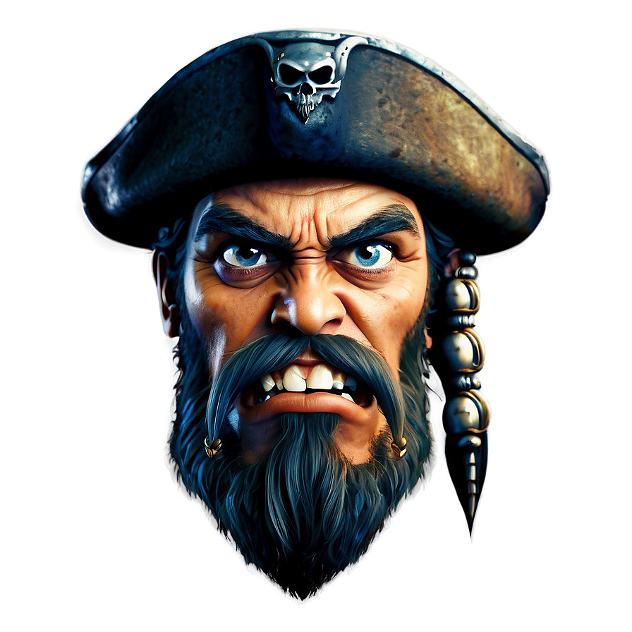 Angry Pirate Icon Png Nip30 PNG Image