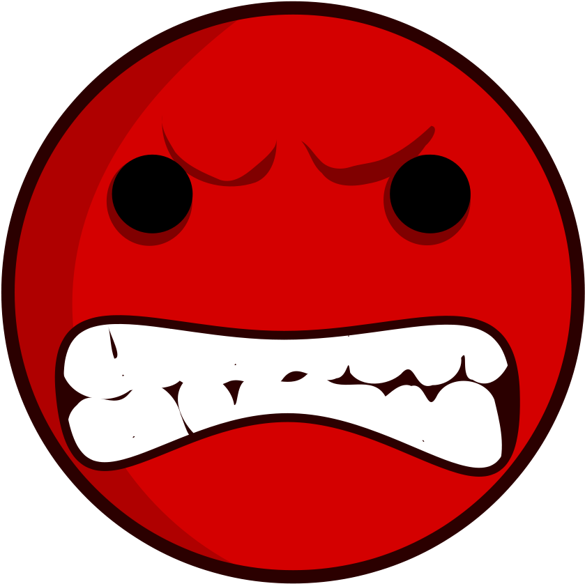 Angry Red Face Emoji.png PNG Image