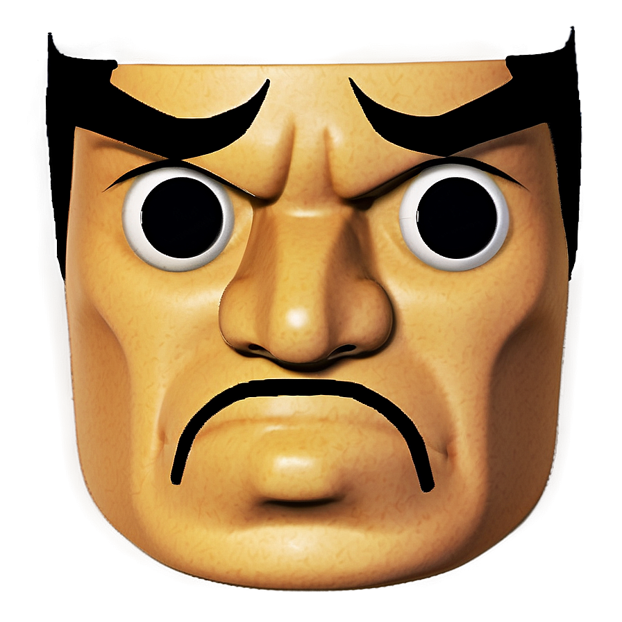 Angry Roblox Face Png Vso PNG Image