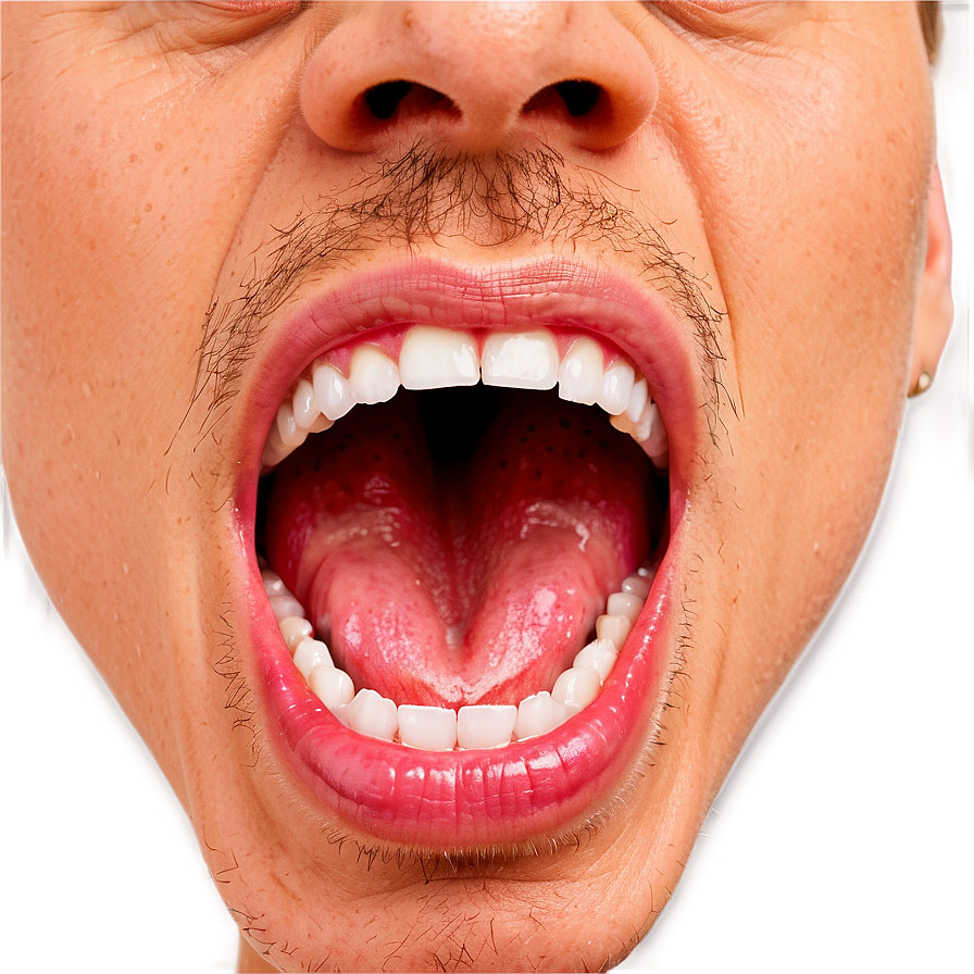 Angry Shouting Mouth Png Tst PNG Image