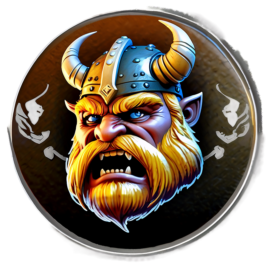 Angry Viking Emblem Png 06112024 PNG Image