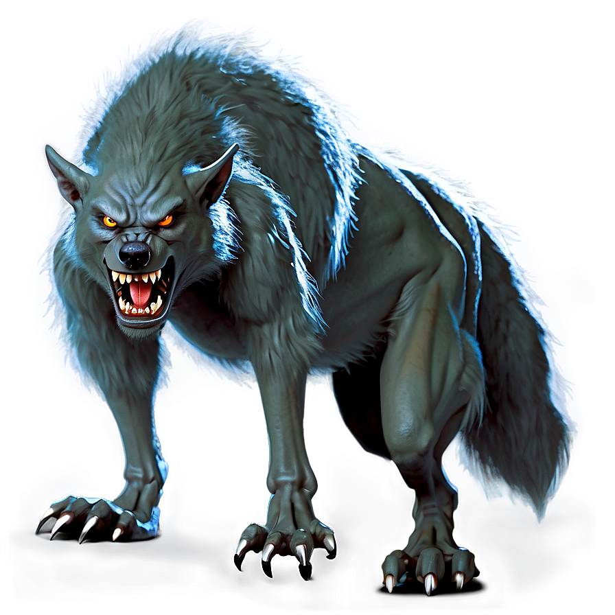 Angry Werewolf Halloween Png Joi PNG Image