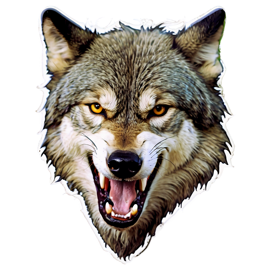 Angry Wolf Face Graphic Png 77 PNG Image