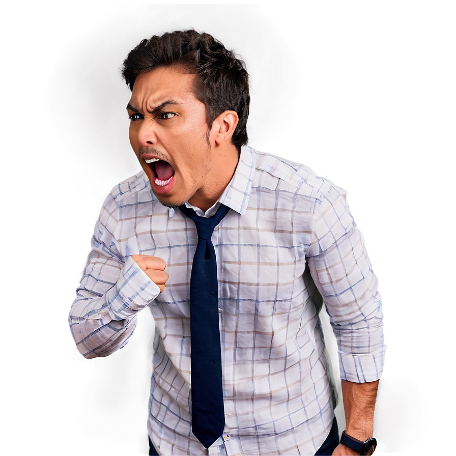 Angry Yelling Expression Png Neq61 PNG Image